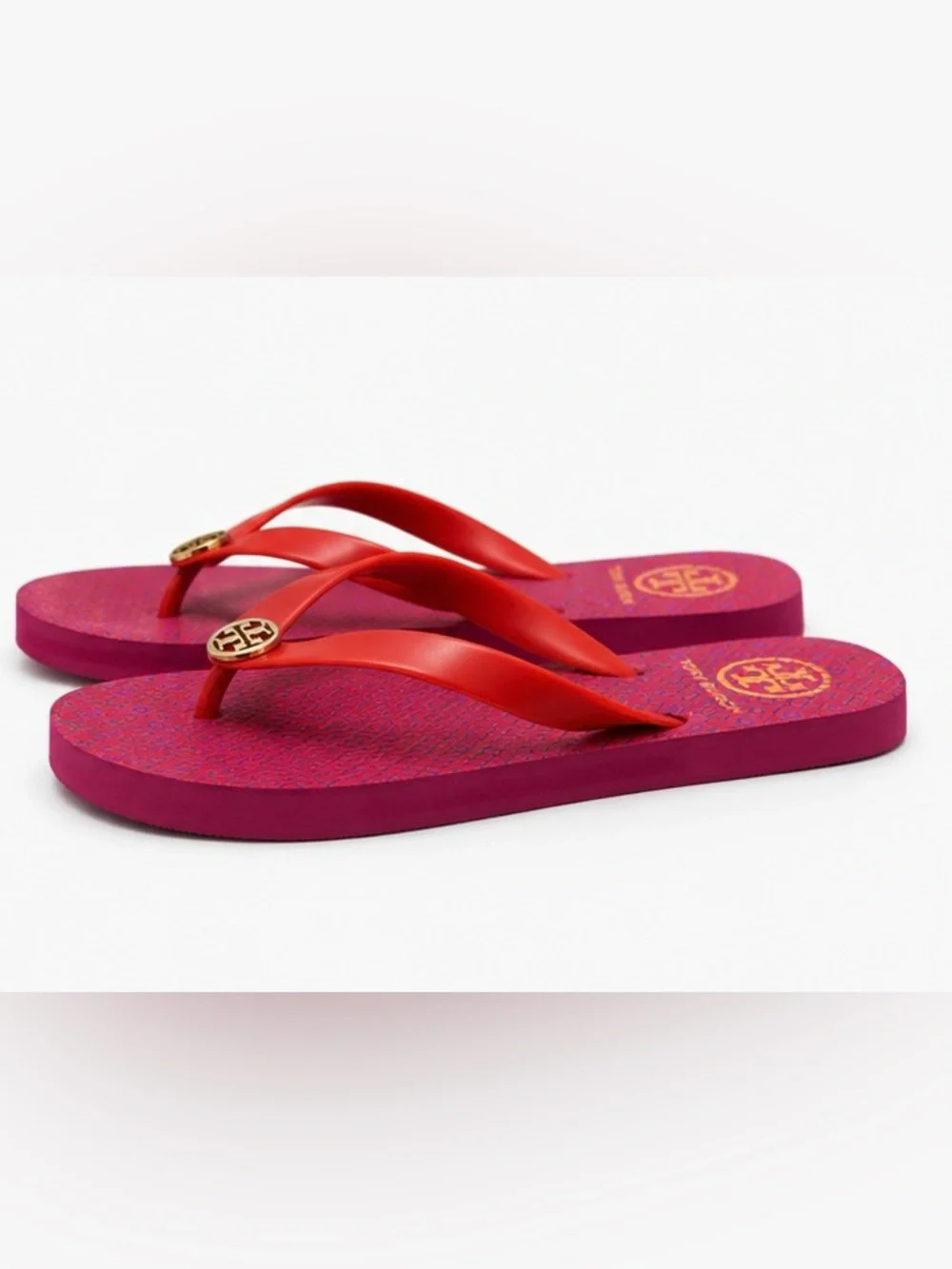 Tory Burch Printed Flip Flop Sandals – Women’s Size 7.5 🍒